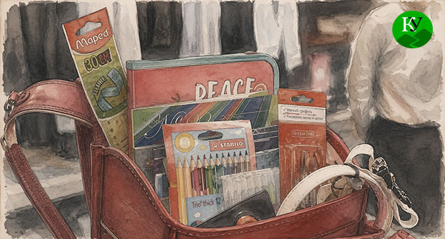 A schoolboy's backpack. Illustration created by "Caucasian Knot" using AI in the Copilot program. A schoolboy's backpack. Illustration created by "Caucasian Knot" using AI in the Copilot program.