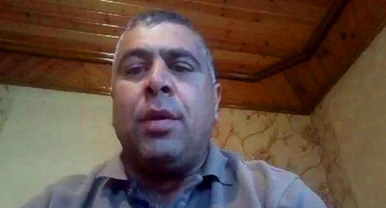 Alizamin Salayev. Screenshot of the video: https://www.facebook.com/elzamin.salayev/videos/158496345182695/ Alizamin Salayev. Screenshot of the video: https://www.facebook.com/elzamin.salayev/videos/158496345182695/
