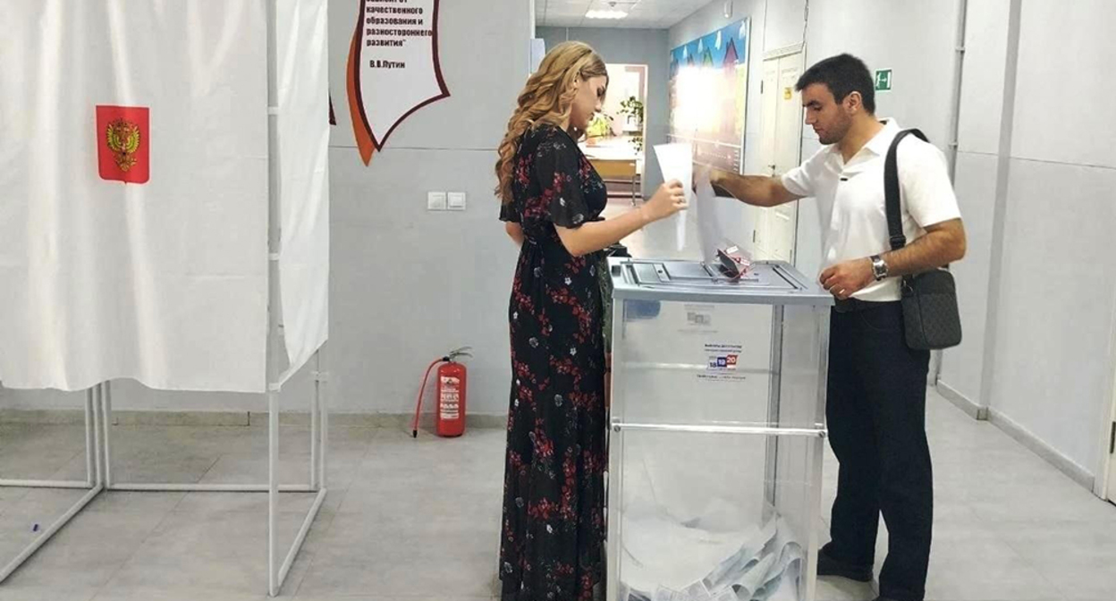 Polling station in Dagestan. Photo: press service of the election commission of the republic, https://vk.ru/wall-206427809_1815 Polling station in Dagestan. Photo: press service of the election commission of the republic, https://vk.ru/wall-206427809_1815
