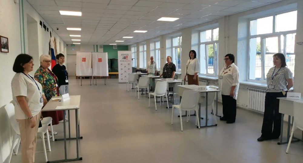 Polling station. Photo: press service of the Volgograd region election commission, https://vk.ru/wall-107502631_1412
