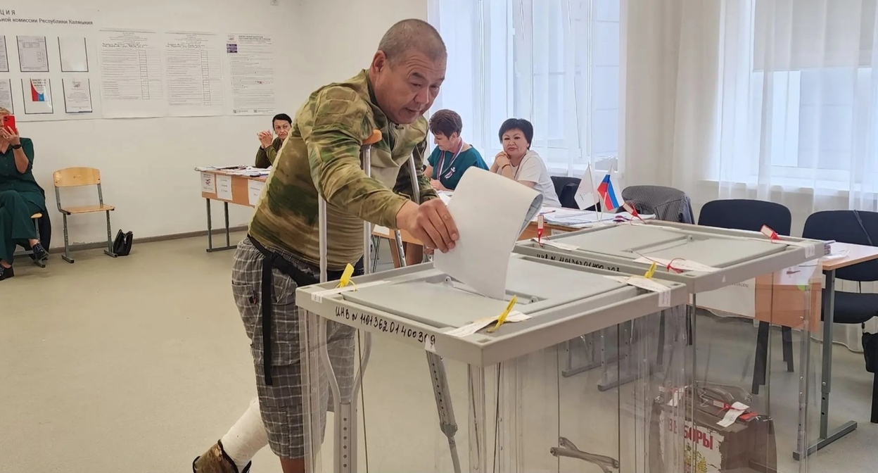 Polling station in Kalmykia. Photo: Kalmykia election commission https://vk.ru/ikrk08?w=wall-205355697_1929 Polling station in Kalmykia. Photo: Kalmykia election commission https://vk.ru/ikrk08?w=wall-205355697_1929