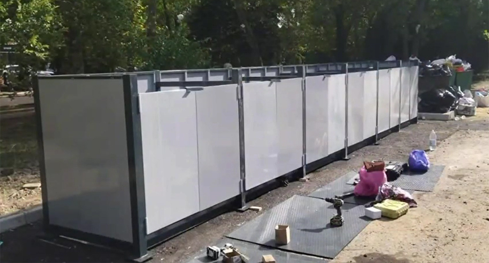 Euro-containers in Makhachkala. Photo by the press service of the city administration, https://t.me/makhachkalaofficial/28876 Euro-containers in Makhachkala. Photo by the press service of the city administration, https://t.me/makhachkalaofficial/28876