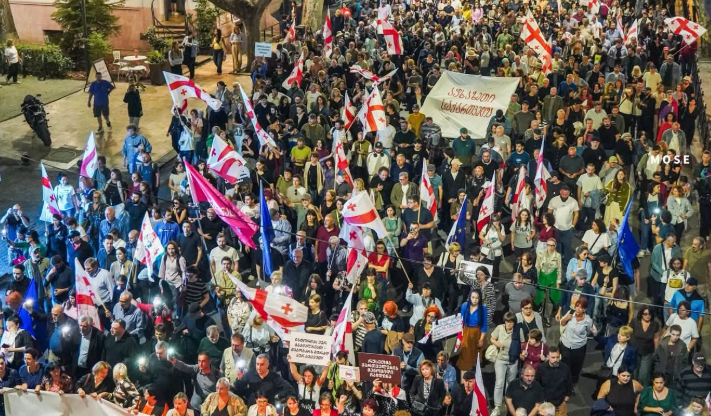 March in Tbilisi. Screenshot photo Mo Se from 27.09.26, https://www.facebook.com/photo?fbid=4447511558896915&set=pcb.4447514758896595 (the activities of the Meta company, which owns the social network, are banned in Russia) March in Tbilisi. Screenshot photo Mo Se from 27.09.26, https://www.facebook.com/photo?fbid=4447511558896915&set=pcb.4447514758896595 (the activities of the Meta company, which owns the social network, are banned in Russia)
