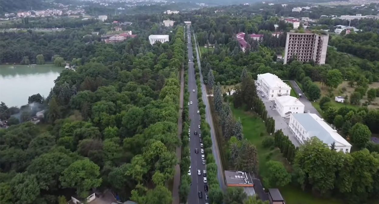 Nalchik. Frame from the video https://www.youtube.com/watch?v=QwnWEk2MYUM