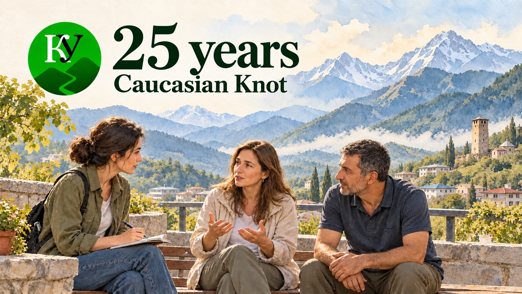 “Caucasian Knot” — 25 Years. Illustration created by “Caucasian Knot” using AI with Microsoft Copilot.