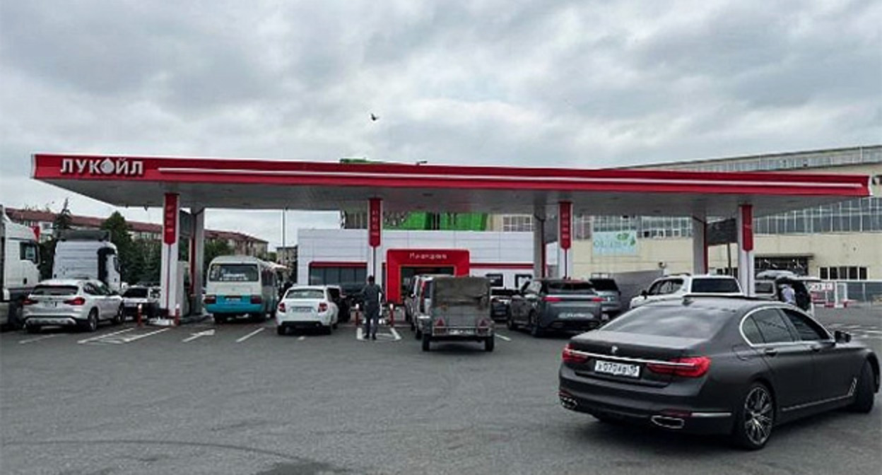 Gas station. Photo: https://max.ru/mingkh15 Gas station. Photo: https://max.ru/mingkh15