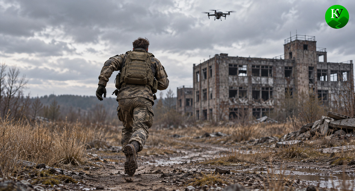 A soldier in the Special Military Operation. Illustration created by "Caucasian Knot" using AI in the Copilot program. A soldier in the Special Military Operation. Illustration created by "Caucasian Knot" using AI in the Copilot program.