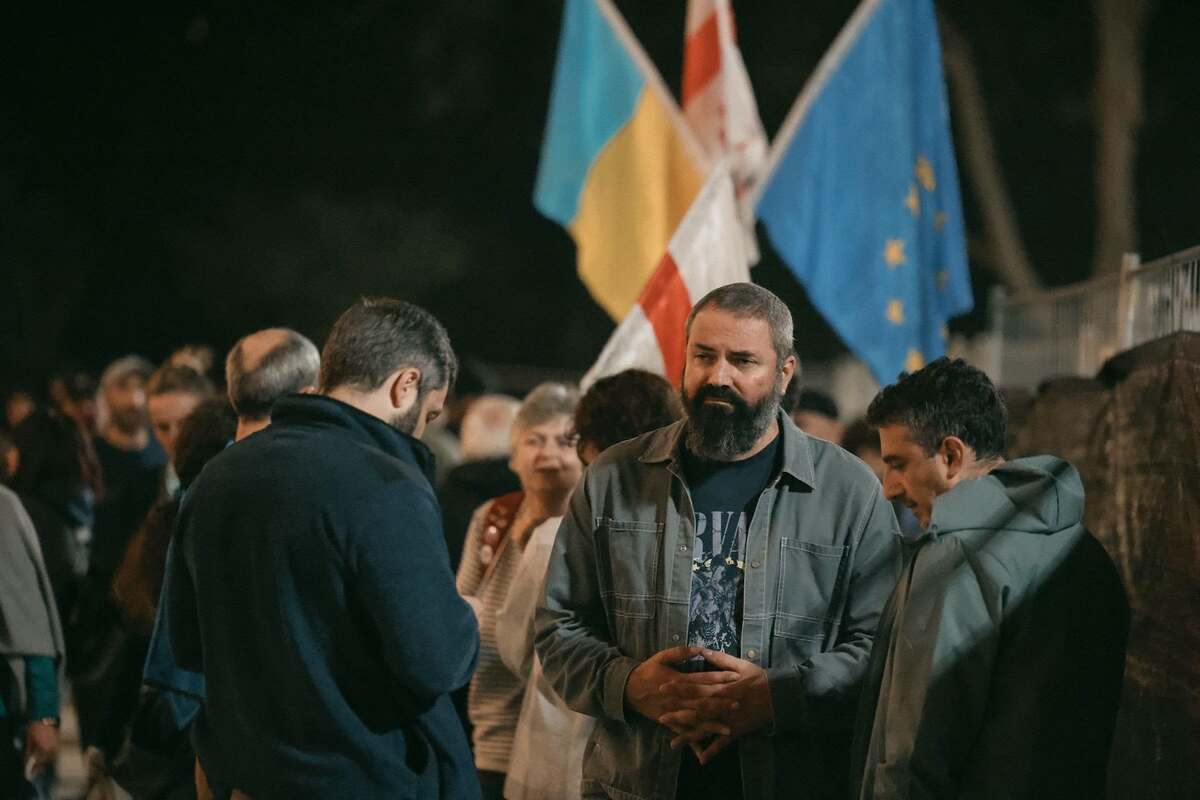 Demonstrators on the 686th day of continuous protests in Tbilisi. Photo: Levan Zazadze / Facebook*. Demonstrators on the 686th day of continuous protests in Tbilisi. Photo: Levan Zazadze / Facebook*.