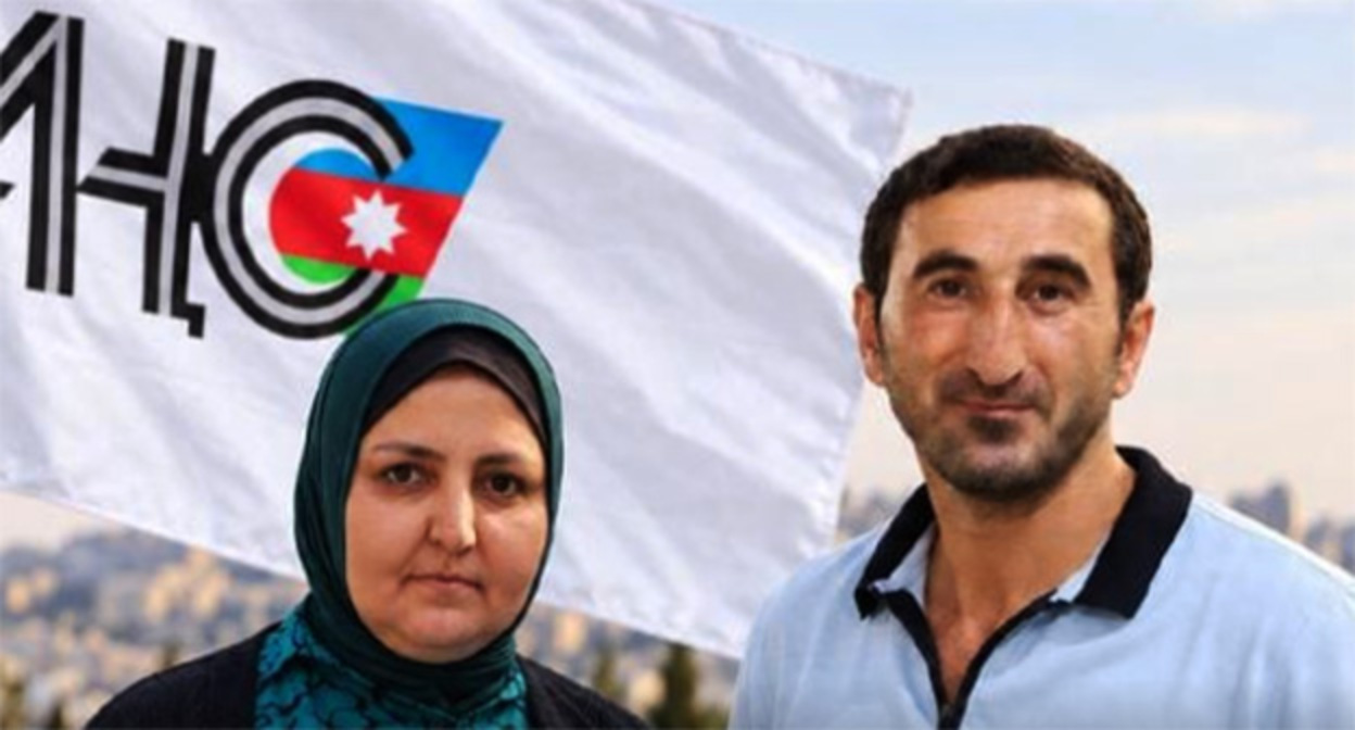 Matanat Turan and Elmaddin Muradov. Photo: https://www.meydan.tv/az/article/axcp-nin-bir-uzvun%c9%99-30-sutka-h%c9%99bs-verilib-dig%c9%99ri-saxlanilib/