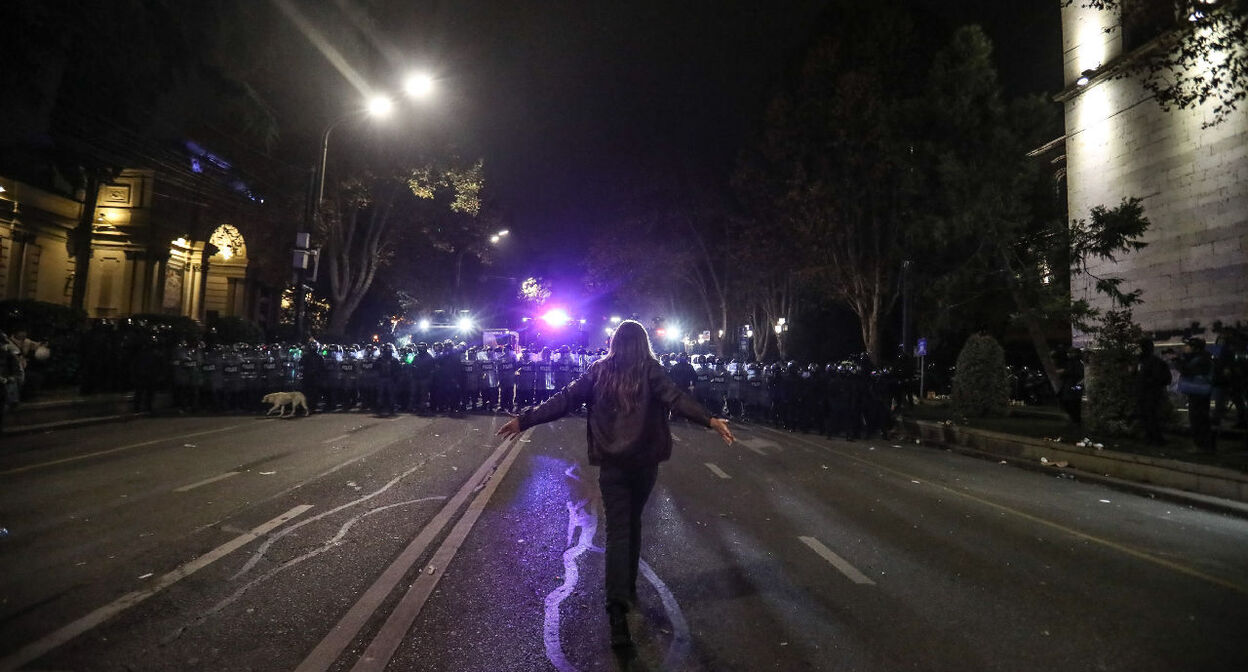 Protest action in Tbilisi. Photo by Aziz Karimov for "Caucasian Knot".