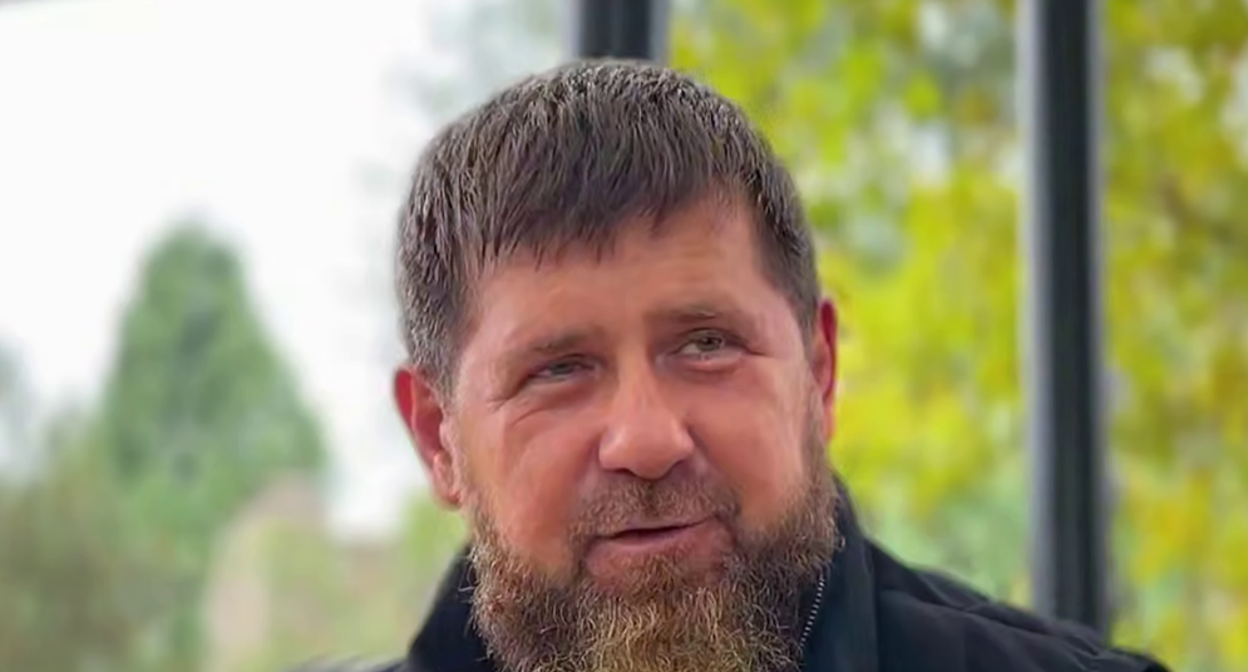 Ramzan Kadyrov. Frame from the video dated 23.10.26, https://t.me/RKadyrov_95/7032.