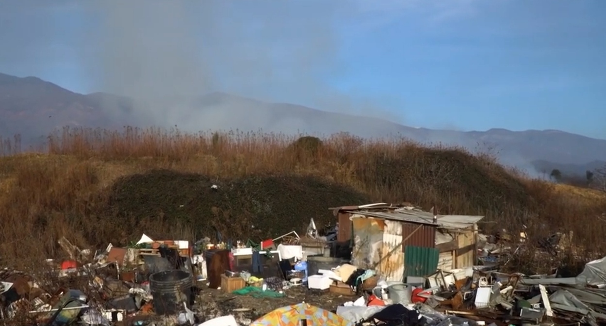 Landfill in the village of Alakhadzy. Frame from the video https://www.youtube.com/watch?v=5OuIc4_tlog